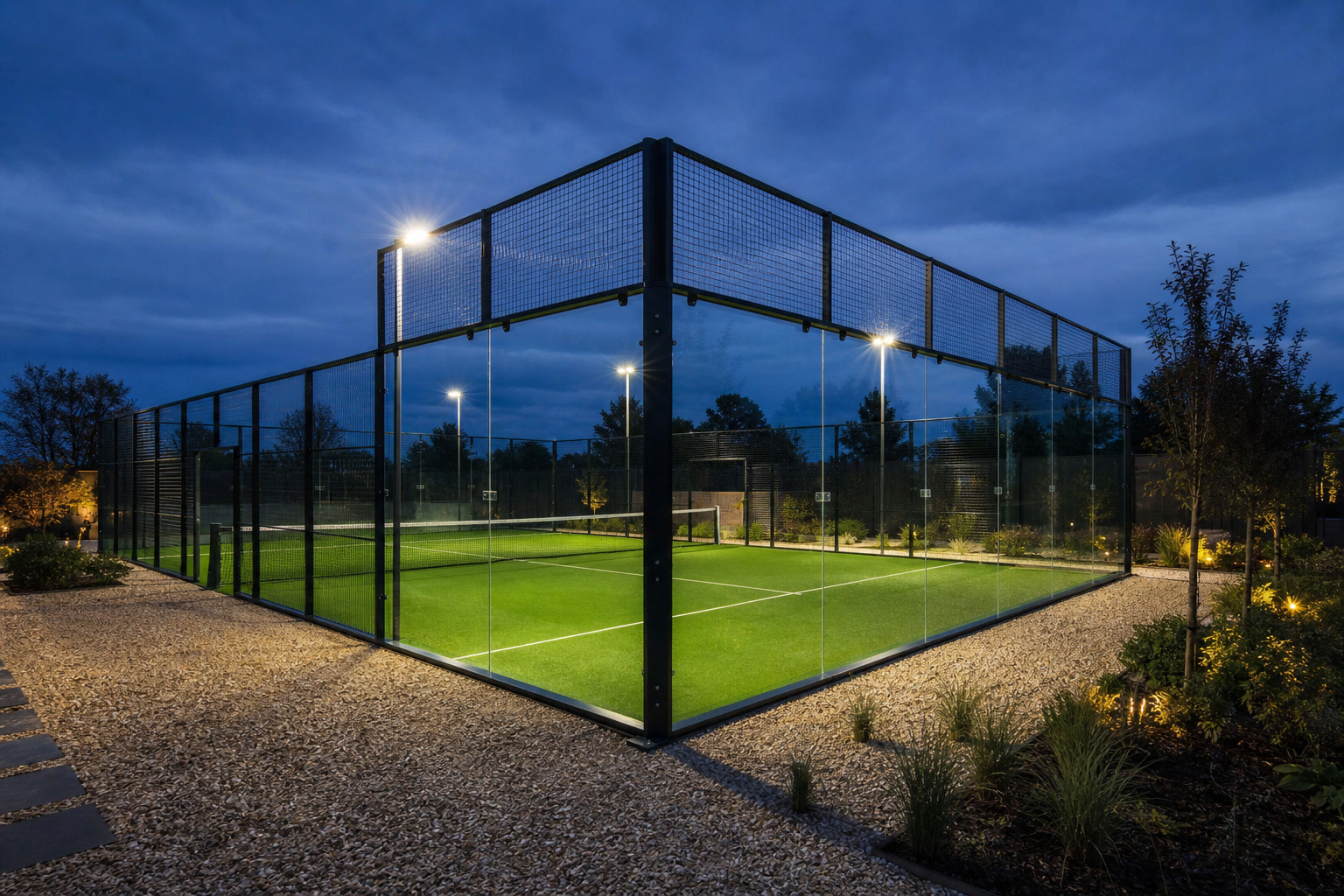 Padel court construction in Broxbourne