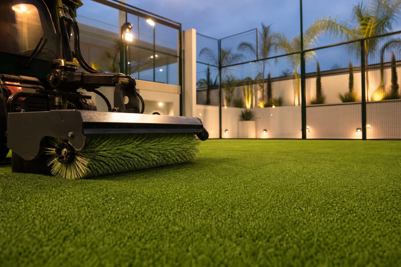 Padel Court Artificial Turf in detail — Padel Construction UK