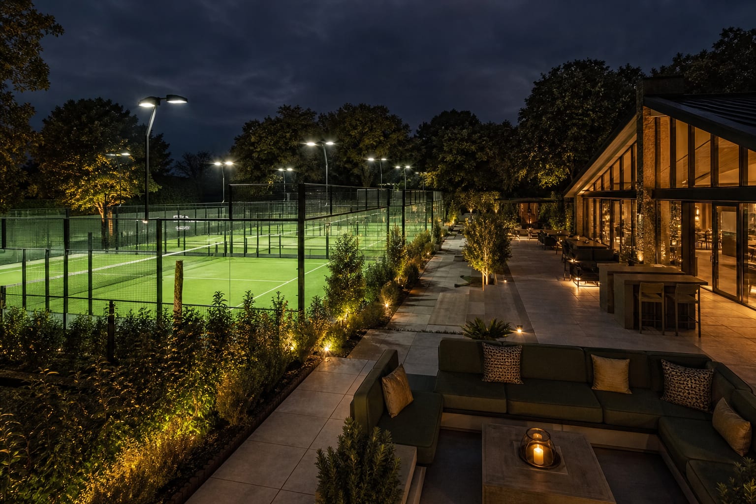 Club Padel Courts in detail — Padel Construction UK