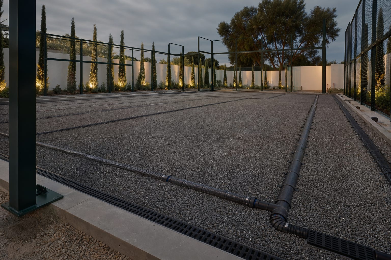 Padel Court Drainage — Padel Construction UK