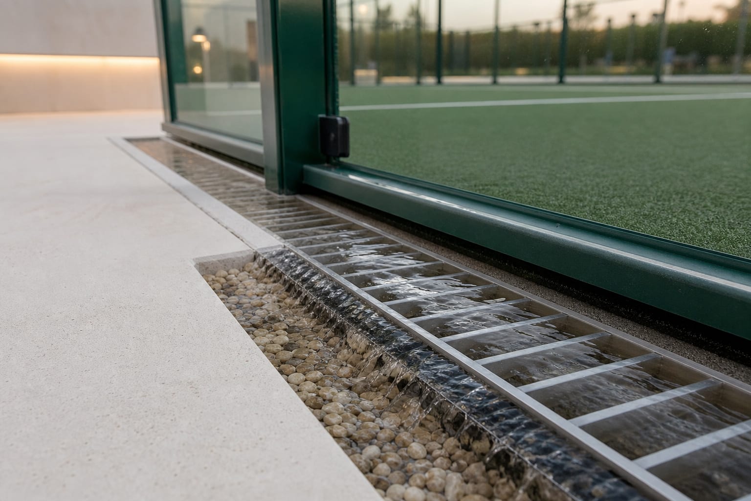 Padel Court Drainage — Padel Construction UK