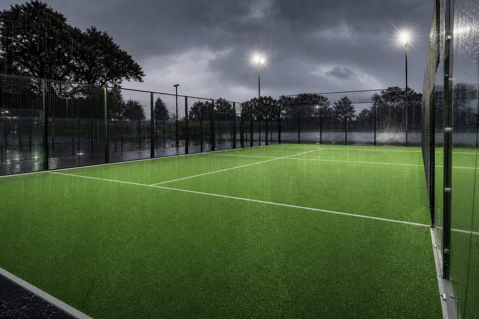 Padel Court Drainage in detail — Padel Construction UK
