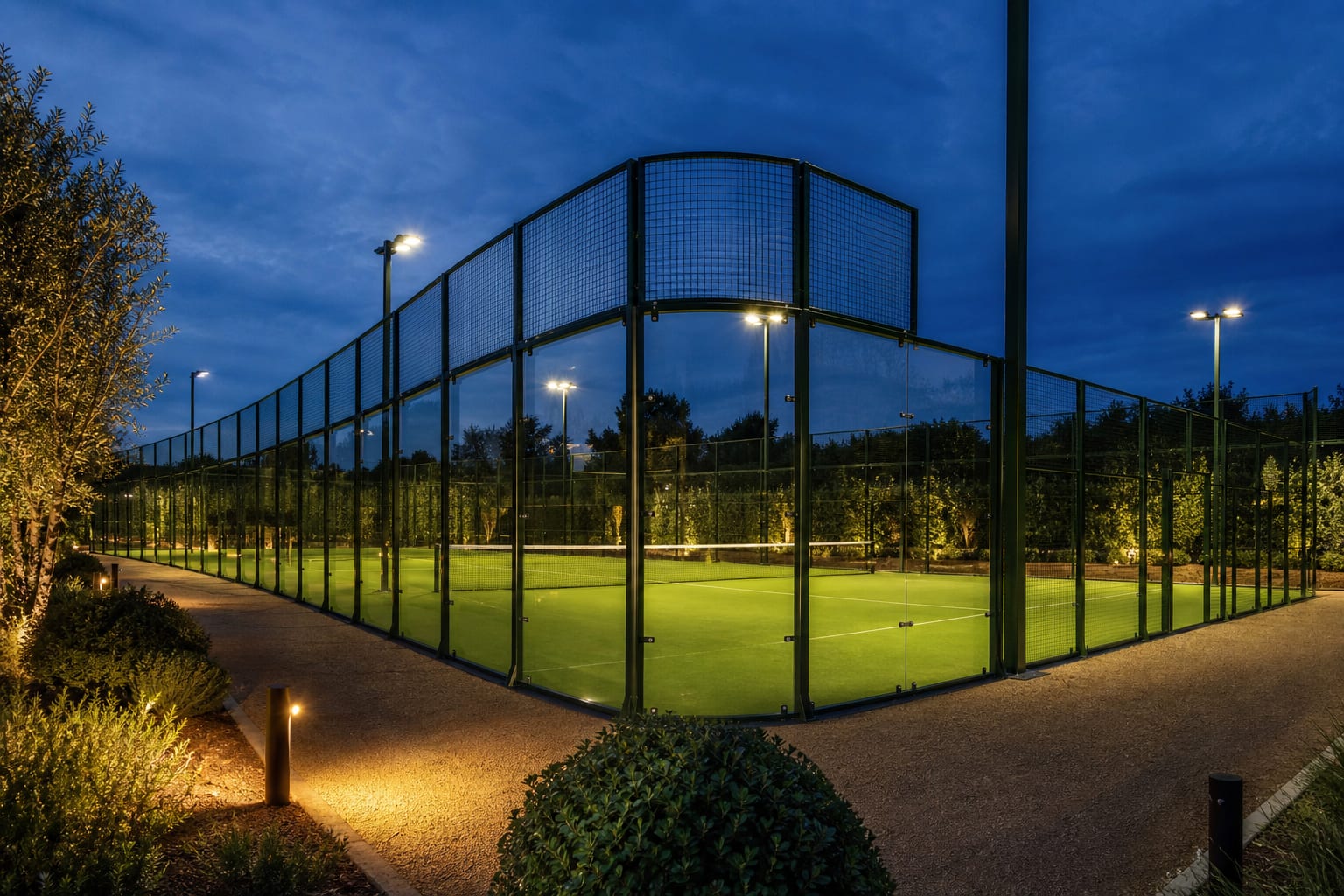 Padel Court Fencing in detail — Padel Construction UK