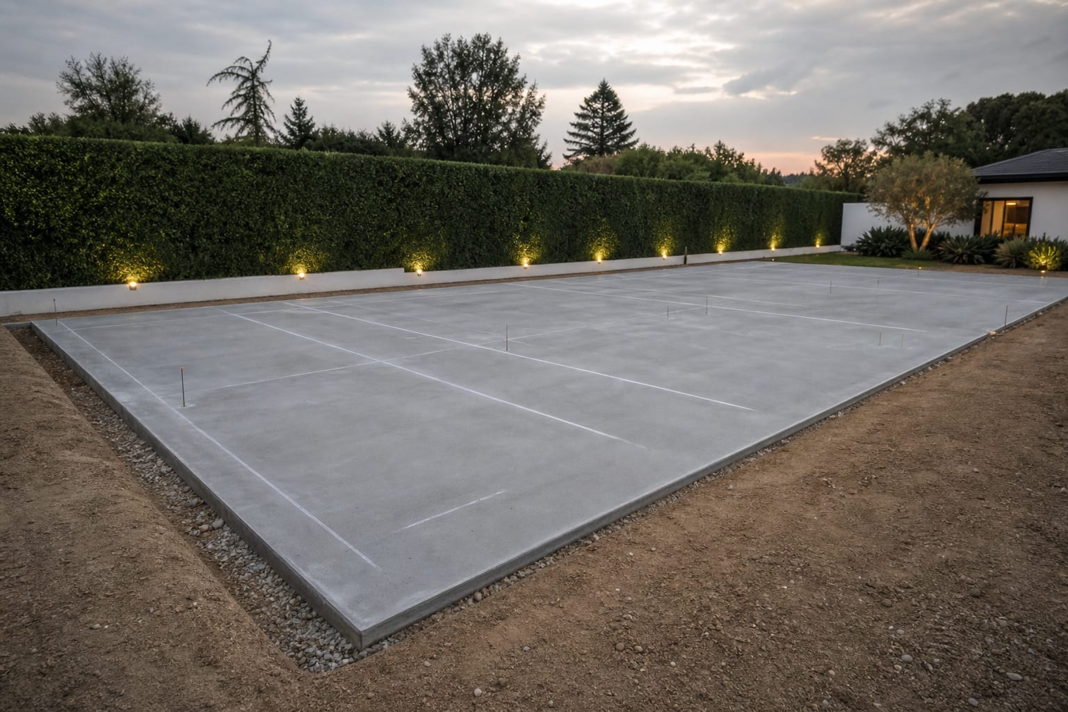 Padel Court Foundations in detail — Padel Construction UK
