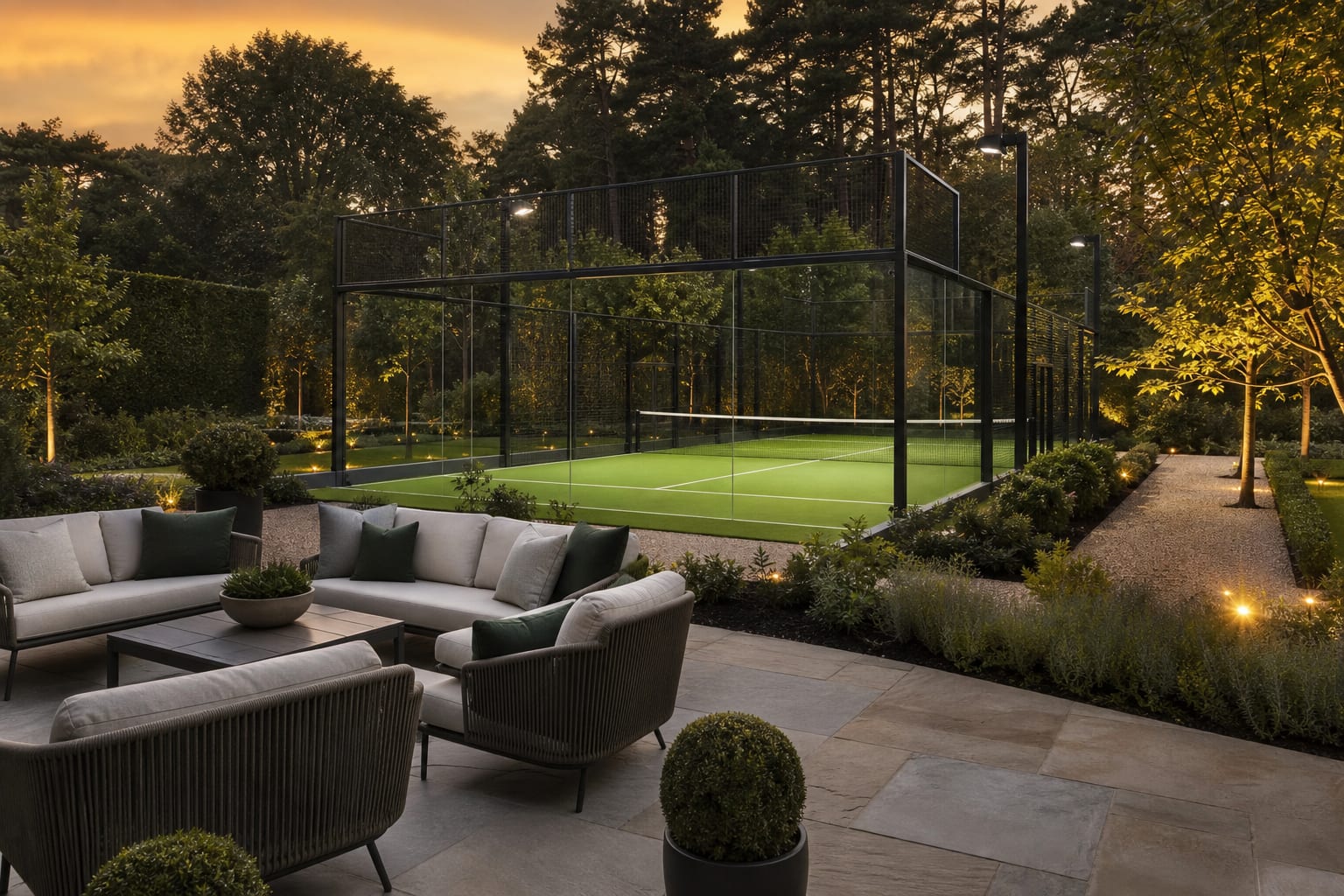 Garden Padel Courts — Padel Construction UK