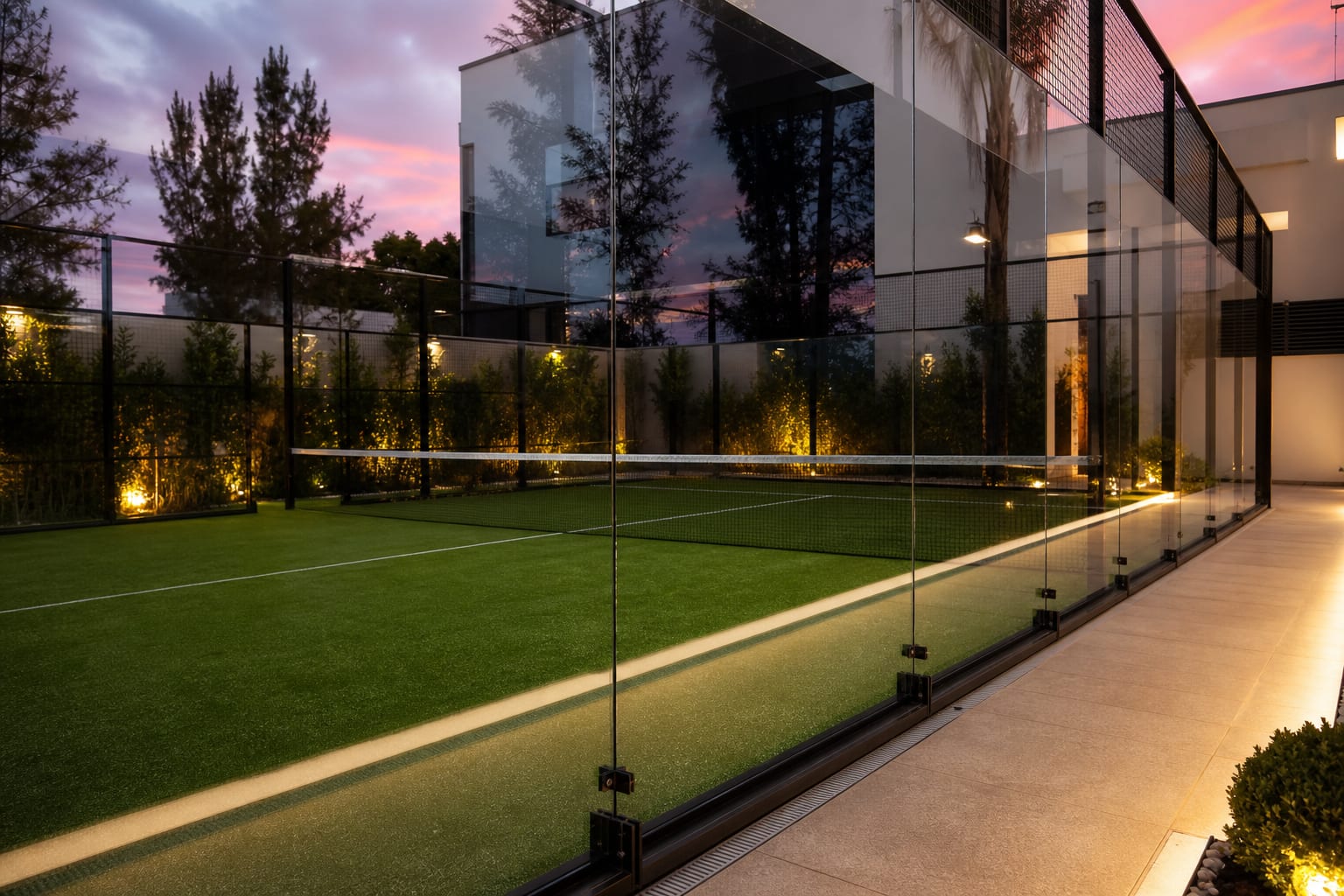 Padel Court Glass Repairs in detail — Padel Construction UK