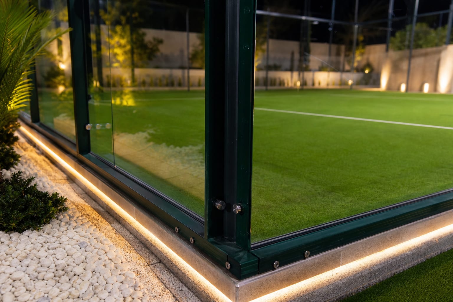 Padel Court Glass Walls — Padel Construction UK