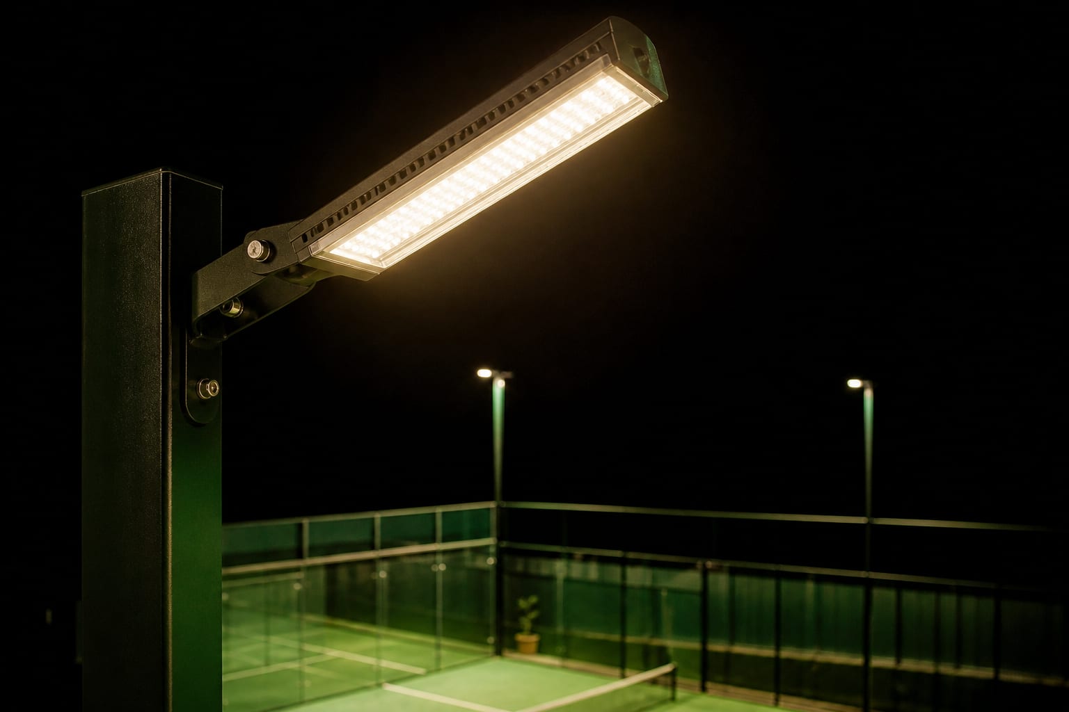 Padel Court Lighting — Padel Construction UK