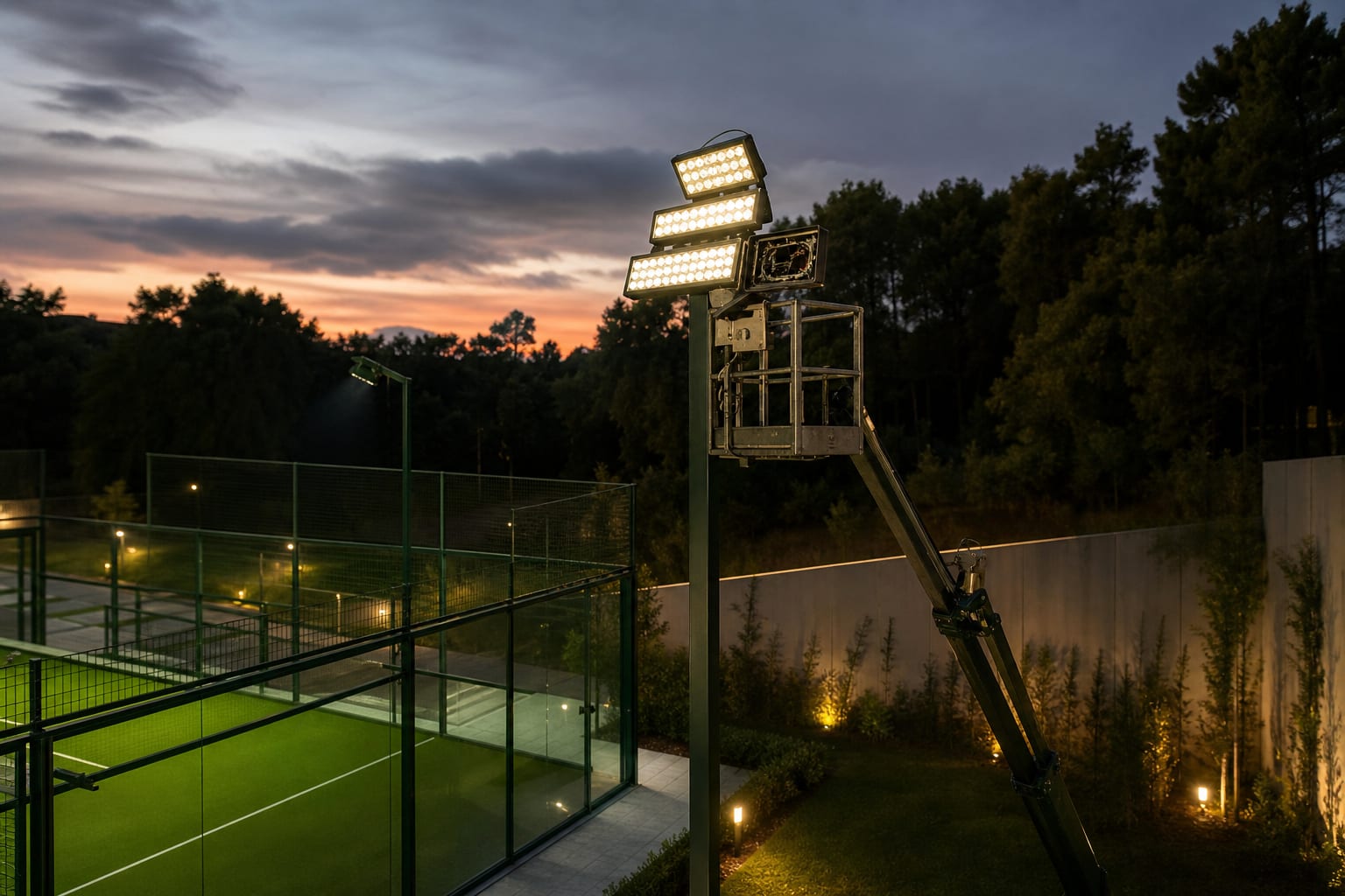 Padel Court Lighting Repairs — Padel Construction UK