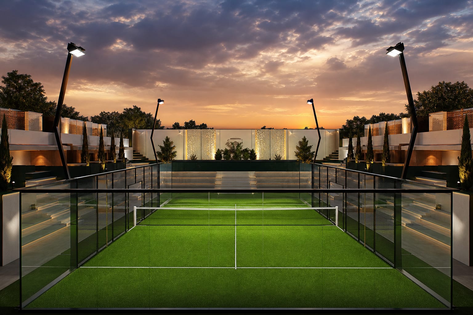 Mejor Set Padel Courts in detail — Padel Construction UK