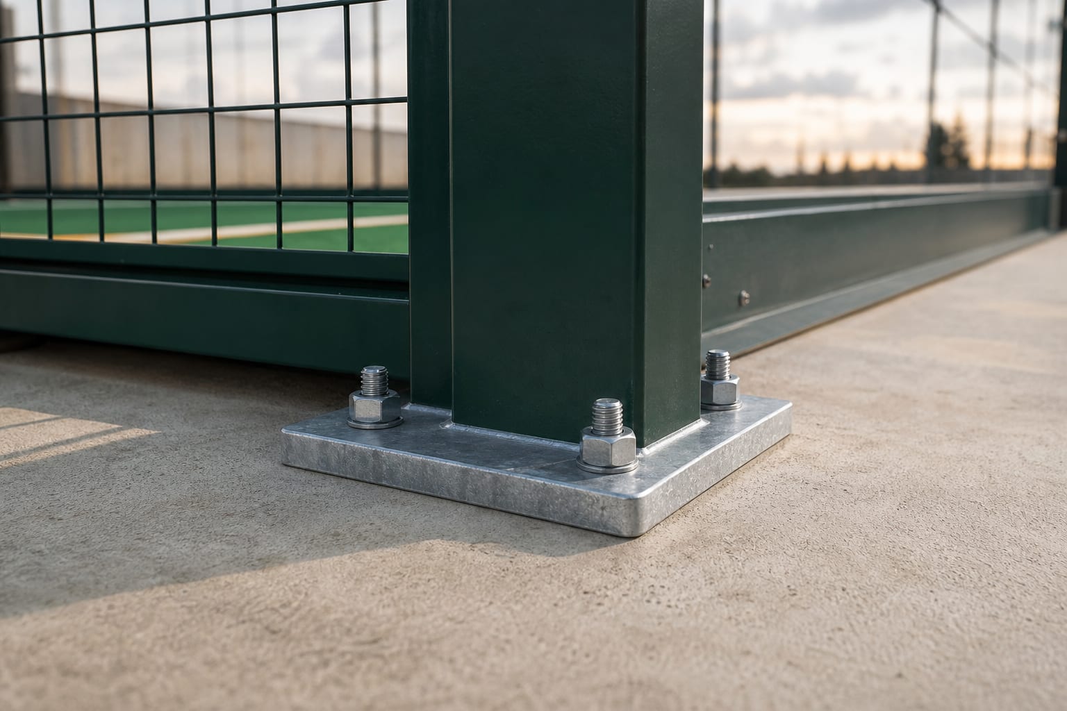 Padel Court Steel Framework — Padel Construction UK